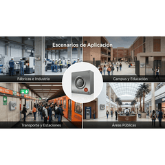 Video Intercom IP para Exterior / Cámara 4 Megapixel (1080p) / HDR e Iluminación IR / Altavoz 5W y Doble Micrófono con Reducción de Ruido / Panel Acero Inoxidable y Cuerpo Aluminio / IP66 e IK10 / PoE+ / 2 Líneas SIP