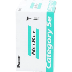 Bobina de Cable UTP 305 Metros (1000 Pies) de Cobre, NetKey, Gris Claro, Categoría 5e (24 AWG), PVC (CM), de 4 Pares