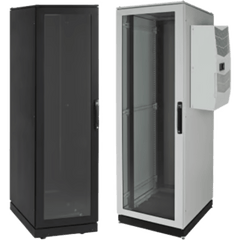 Gabinete de Telecomunicaciones ProLine V/D, 700 mm de Ancho, 800 mm de Profundidad, Compatible Con Aire Acondicionado Tipo G28, 42 UR, Color Negro