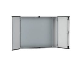 Gabinete de Doble Puerta MAD / 800 x 1200 x 300 mm (31.5 x 47.24 x 11.81 in) / NEMA Tipo 12 / IP55 / IK10 / Acero Dulce / Placa de Montaje Incluida / Gris Claro RAL 7035