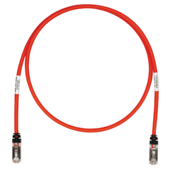 Patch Cord Cat6A, Blindado S/FTP, CM/LS0H, 2.5 Metros (8.20 Pies), Color Rojo