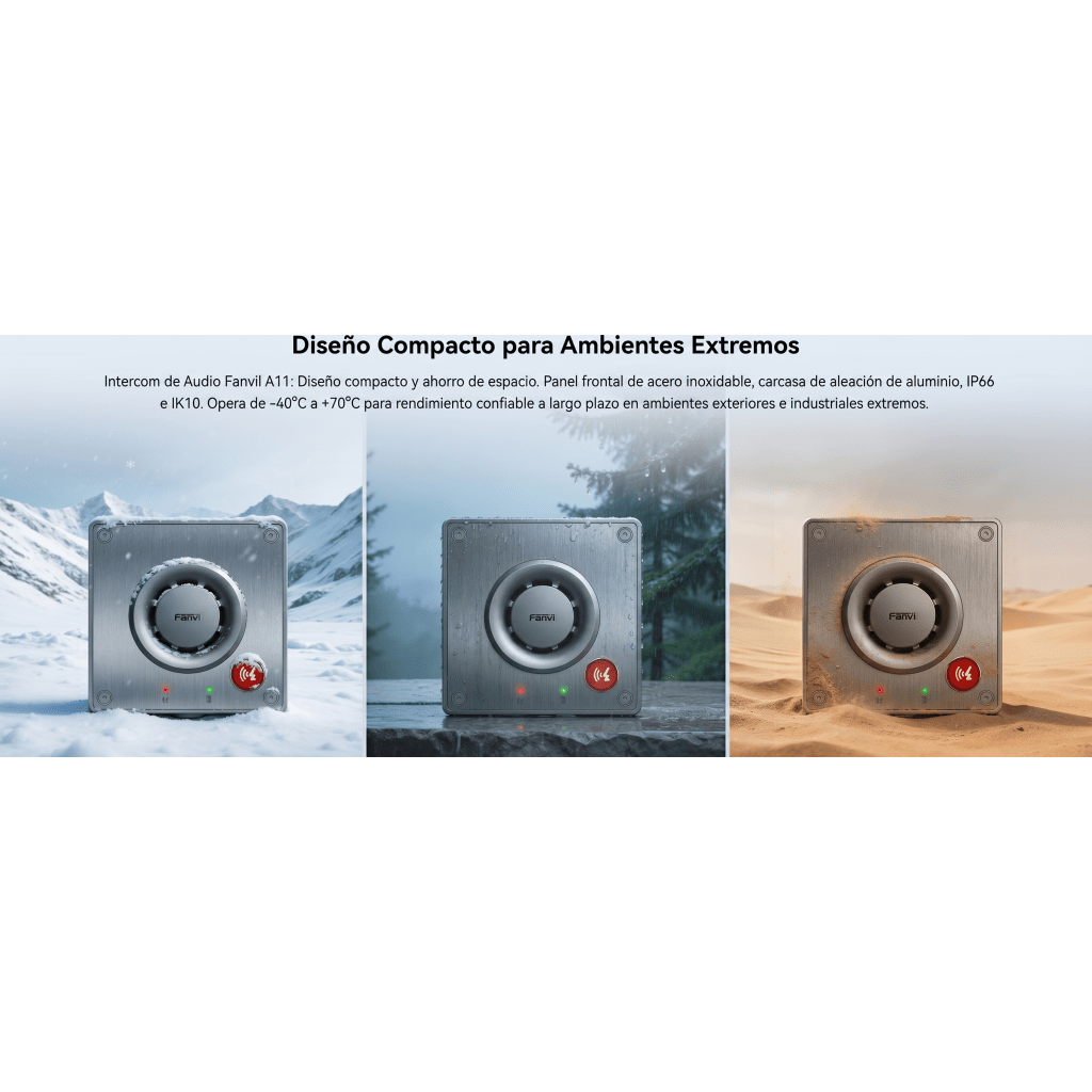 Video Intercom IP para Exterior / Cámara 4 Megapixel (1080p) / HDR e Iluminación IR / Altavoz 5W y Doble Micrófono con Reducción de Ruido / Panel Acero Inoxidable y Cuerpo Aluminio / IP66 e IK10 / PoE+ / 2 Líneas SIP
