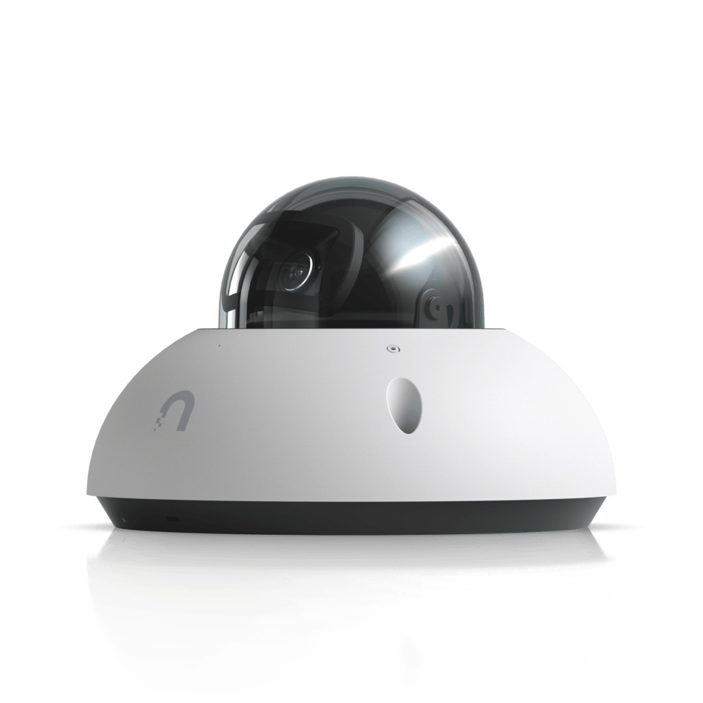 UniFi G6 Dome – Cámara 4K Antivandálica y Todo Clima con Sensor de 8 MP (1/1.8”), Motor de IA Multi-TOPS y Visión Nocturna Infrarroja de Largo Alcance