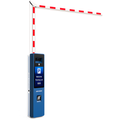 Barrera Vehicular IZQUIERDA Todo en Uno / Brazo Articulado Incluido de 4 mts / Cámara ANPR Integrada / Boton de Ayuda / Pantalla LCD / Apertura en 4 segundos