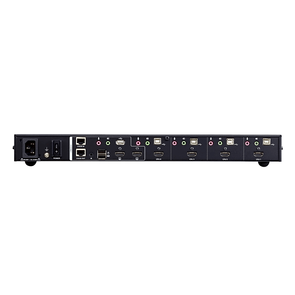 Switch KVMP Multi-View HDMI 4 Puertos USB | Resolución 4K 4096 x 2160 @ 30 Hz | Quad View | PiP / PbP / PoP | Boundless Switching | Daisy Chain Control | Video DynaSync | EDID Expert