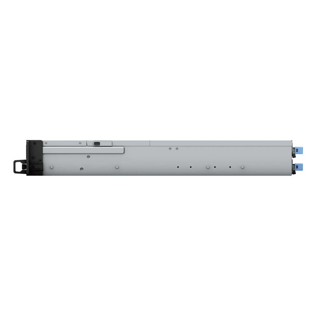 Servidor de Almacenamiento FlashStation FS3410 | 24 Bahías SSD SATA 2.5" | Intel Xeon D-1541 8 Núcleos | 16 GB RAM (Ampliable a 128 GB) | 356,500 IOPS Lectura | 129,400 IOPS Escritura | 4 Puertos 1GbE + 2 Puertos 10GbE