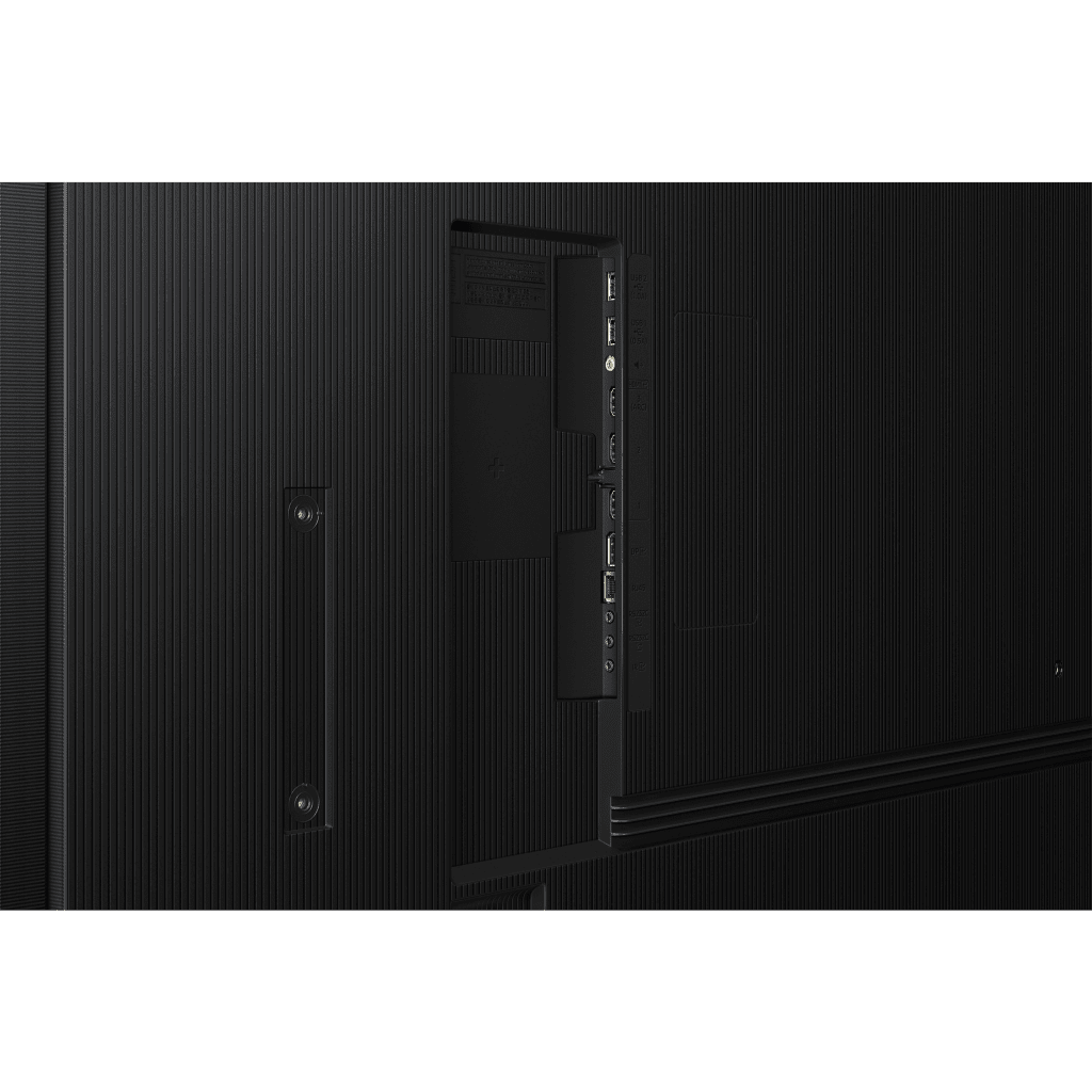 Pantalla Profesional Neo QLED 115" Resolucion 4K / Panel VA / Brillo 1,000 nit / Dimensiones 2.56m largo x 1.46 m de alto / Uso 24/7 / HDMI 2.1 / DisplayPort 1.4 / WiFi-Bluetooth