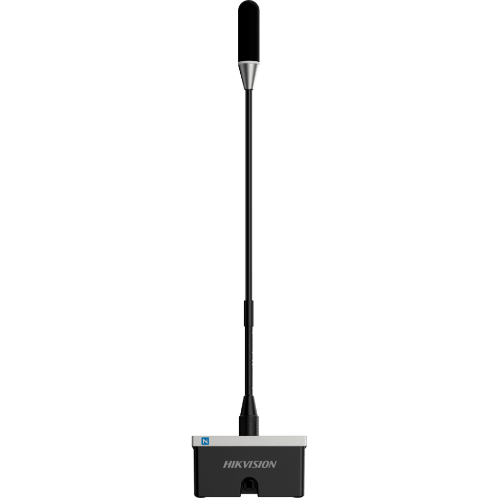Micrófono Gooseneck de Red / Electret Ø14 mm Chapado en Oro / 48 kHz 24-bit / 20 Hz-20 kHz / SNR 73 dB / PoE 3.6 W / AES67 / DSP Integrado