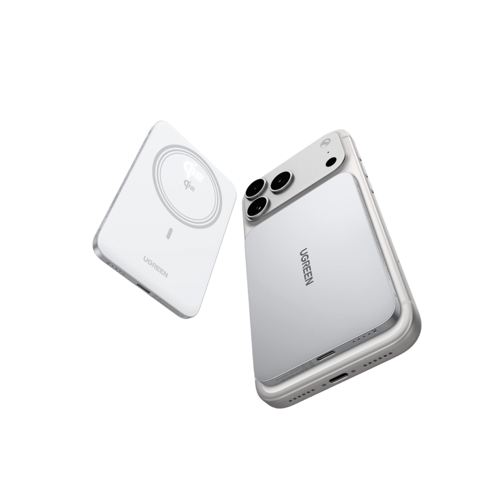 Power Bank Magnético Inalámbrico / 5000 mAh / 20W USB-C PD3.0 + 15W Carga Inalámbrica / Compatible MagSafe y Qi / Diseño Ultrafino 8.6 mm (0.3 in) / Carga Simultánea Cable + Inalámbrica / Bater&iacute