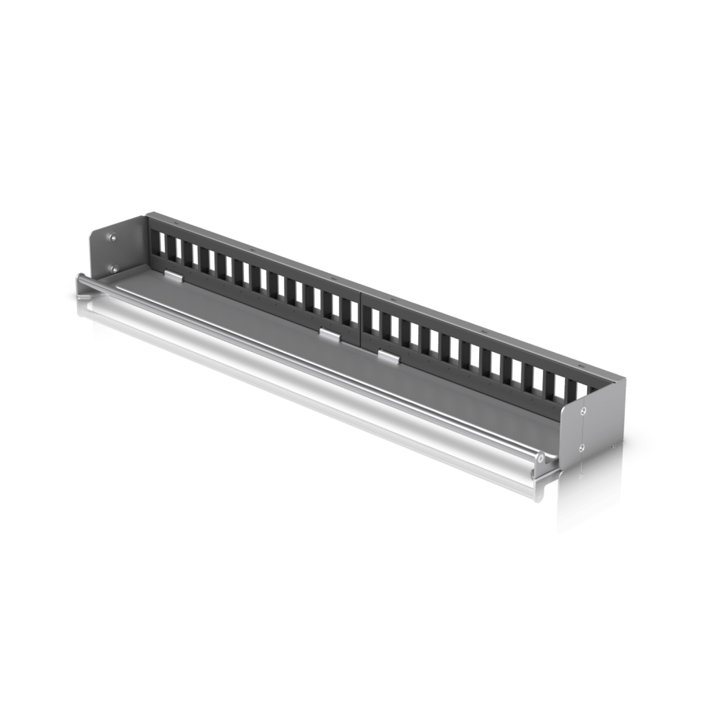 UACC Rack Patch Panel Blank 24 Puertos - Panel Patch Keystone 1U con Barra de Gestión de Cables y Estética Uniforme
