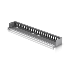 UACC Rack Patch Panel Blank 24 Puertos - Panel Patch Keystone 1U con Barra de Gestión de Cables y Estética Uniforme