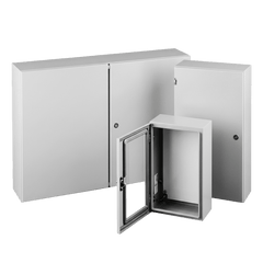 Gabinete Eléctrico de Control (Línea Concept) de 508x508x203 mm NEMA 4/12, Acero Color Gris Claro