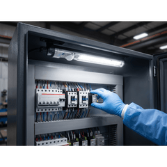 Lampar LED Compacta diseñada para Gabinetes de Telecomunicaciones, de 550 lm, Instalación sin Herramienta, 24-240 V