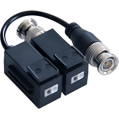 Kit de Transceptor (Balluns) TURBOHD con Boton Push / Hasta 8 MP (4K) / 100% Cobre / Soporta HD-TVI / AHD / CVI / CVBS / Audio por Coaxitron / Datos para Menu de Configurar de Cámaras