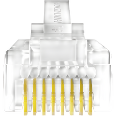 Bote con 100 Piezas de Plug Modular RJ45 / Cat 5e / Chapado en Oro a 15 Micras / Sin Blindaje / Facil Instalación / Uso Interior / Soporta Norma TIA-568B / Cumple con RoHS 2.0