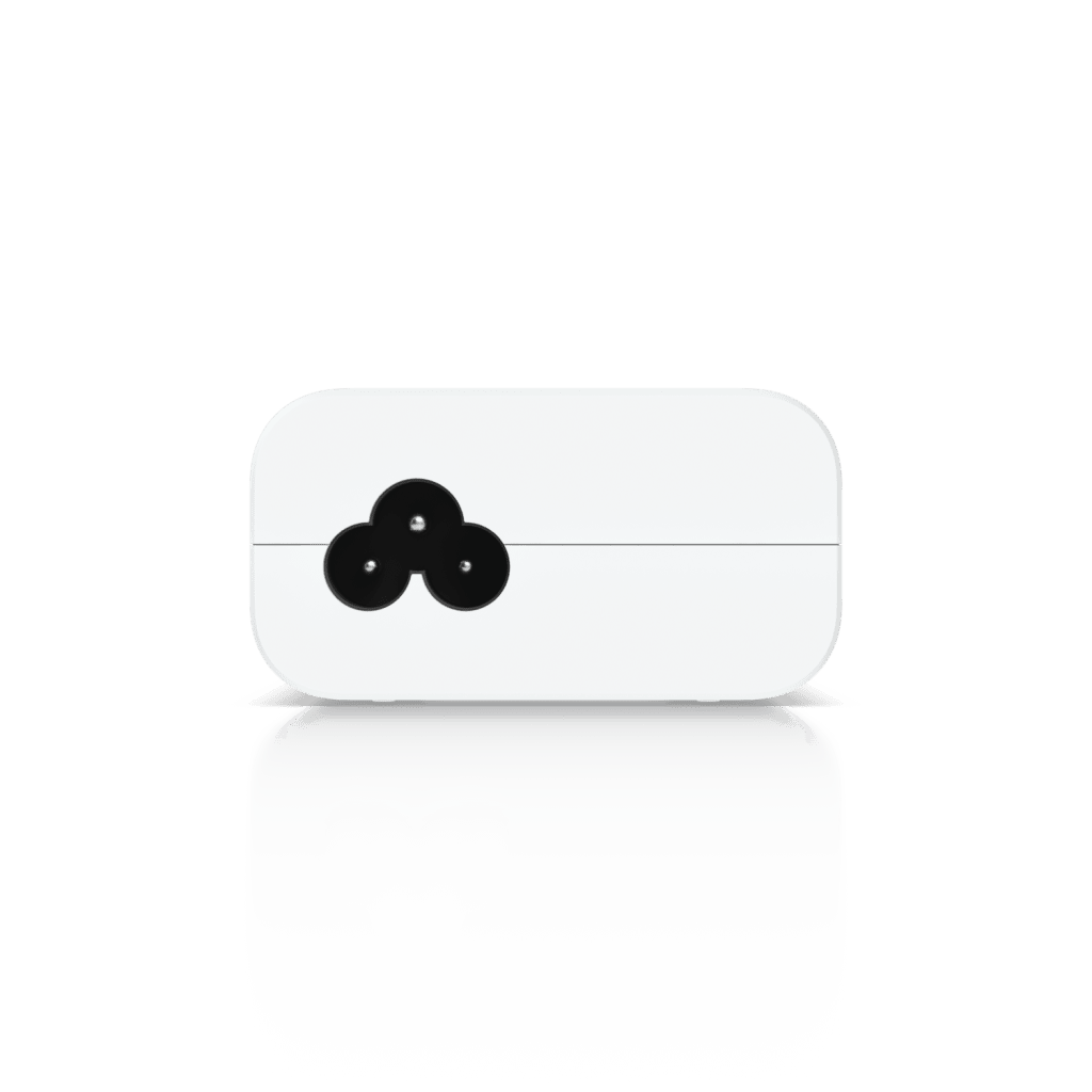 Adaptador PoE+ 2.5G / hasta 30 W / 48V 0.65A / (2) Puertos RJ45 MultiGigabit 2.5G / Salida PoE+ / LED Indicador / Ideal para APs UniFi WiFi 7 / / Protección contra Sobretensiones