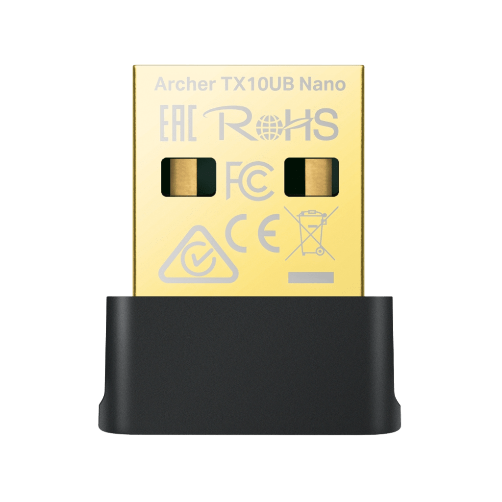 Adaptador USB Nano Wi-Fi 6 / Dual Band 600 Mbps en 5 GHz / 287 Mbps en 2.4 GHz / Bluetooth 5.3 BLE / WPA3 / Driver Pre-Cargado / 802.11ax