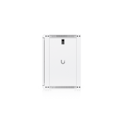 UACC Rack Cabinet 12U (550 x 450 mm) - Gabinete Cerrado para Montaje en Pared con Puerta de Vidrio Templado, Totalmente Ensamblado con Ventiladores Integrados y Paneles Removibles