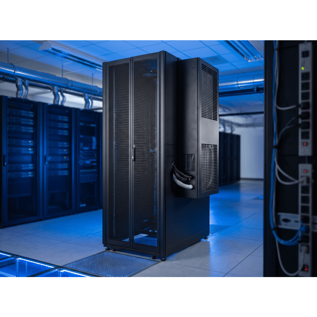 Gabinete de Telecomunicaciones ProLine V/D, 600 mm de Ancho, 1000 mm de Profundidad, Compatible Con Aire Acondicionado Tipo G52, NEMA 12, 42 UR, Color Negro
