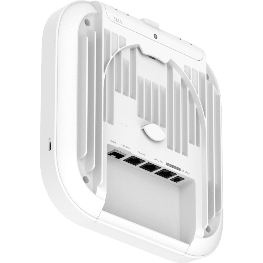 Punto de Acceso Indoor / Tri-Radio Wi-Fi 7 / 9.335 Gbps / 6 Flujos Espaciales / 2.4 GHz + 5 GHz + 6 GHz / 1 x 10G Ethernet SFP+ Combo / PoE+ y DC / Modos Fat-Fit-Cloud / Línea Cybrey