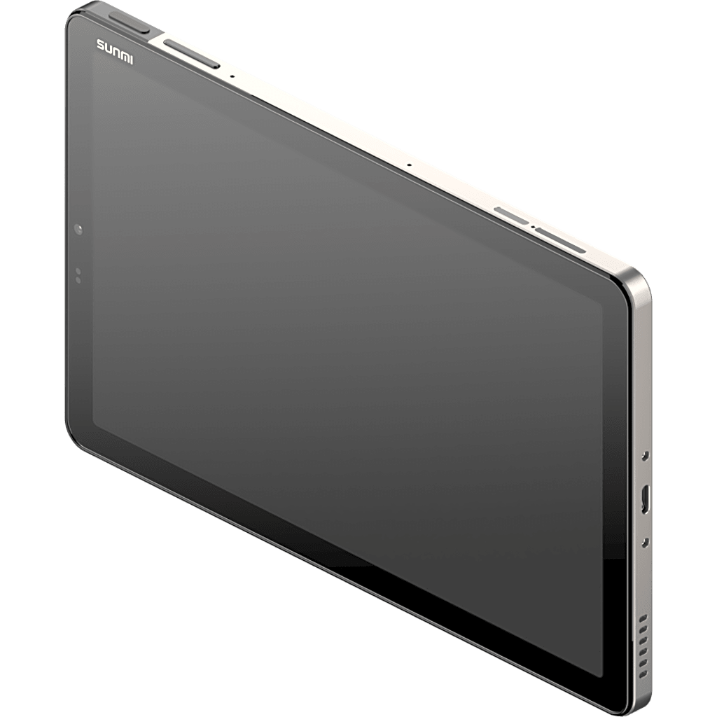 Tableta Comercial / SUNMI CPAD8.7SCAN / Pantalla 8.7 pulgadas / Escáner Láser 2D Profesional / Procesador Qualcomm Octa-Core 2.4 GHz / 8 GB RAM + 128 GB ROM / Wi-Fi 6E + Bluetooth 5.3 / NFC SoftPOS / Lector Huellas / SUNMI OS 4.0