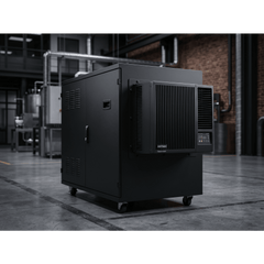 Aire Acondicionado Compacto Para Exterior, Uso en Gabinetes de Telecomunicaciones de Grado Industrial, Frío T20, 2000 BTU, 115 Vca, de Acero, Color Negro