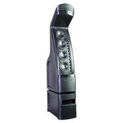 Altavoz Line Array Exterior | 200W RMS | 37 Hz - 20 kHz | 16 Tweeters + 4 Midranges + 1 Woofer | IP56 | Instalación Enterrada o Base Placa | Cobertura 25-30 pies (7.6-9.1 m)