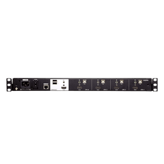 KVM Switch LCD 18.5" (7.3 in) | Consola Dual Rail 1U | 4 Puertos USB HDMI | Multi-View Quad-PiP-PbP-PoP | Resolución 1920x1200 @ 60Hz | Cascada 2 Niveles 16 Computadoras | Boundless Switching | Video DynaSync | EDID Expert | Consola Externa HD