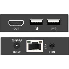 Extensor HDMI con KVM | Sobre IP | Transmisión hasta 150m | Cat5e/6 | HDCP 1.4 | 1080p | Control IR | Compatible con Switch 1G