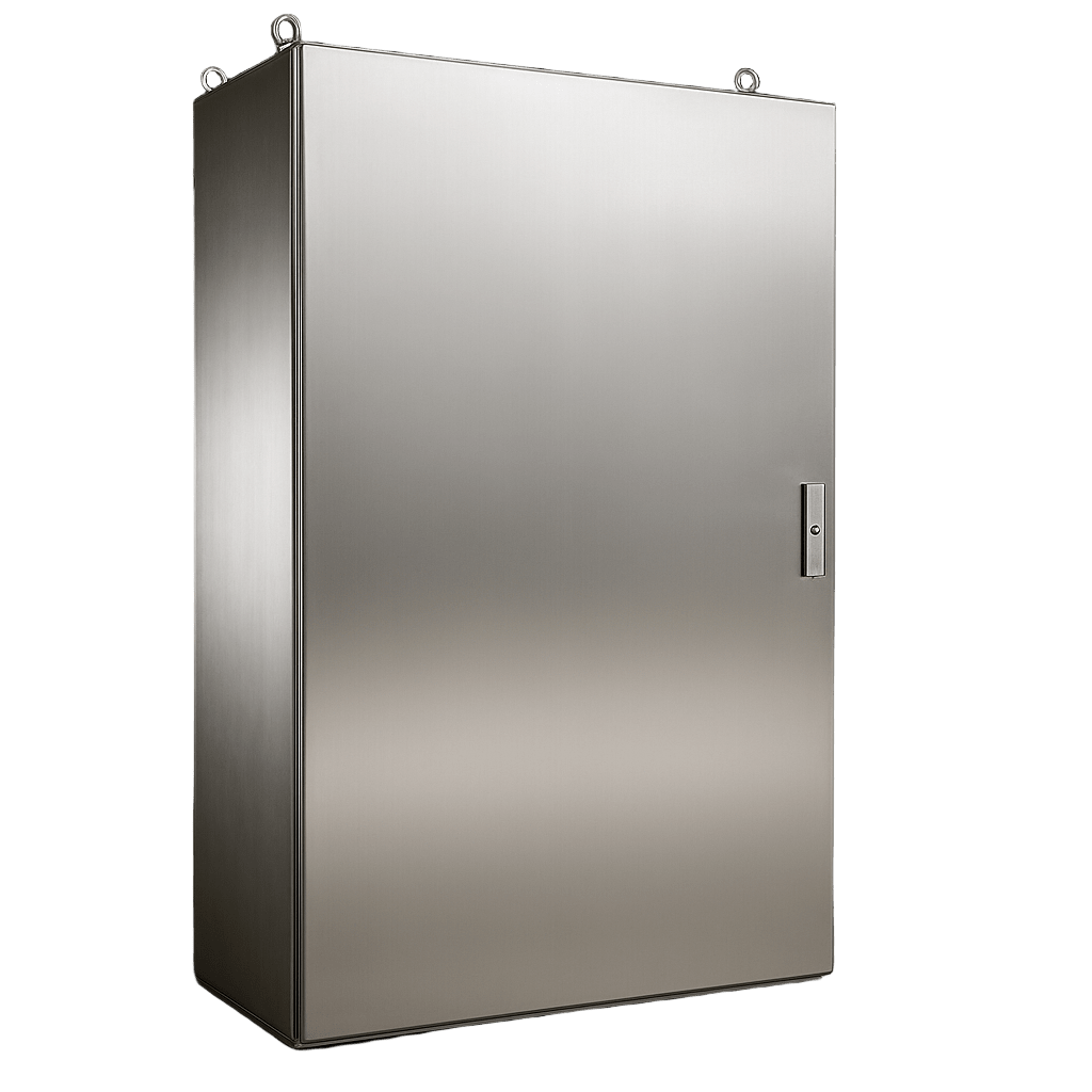 Gabinete de Acero Inoxidable IP55  (800 x 1600 x 400 mm) con Placa Interna Galvanizada.