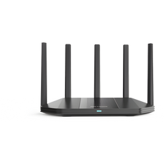 Router Inalámbrico / Wifi 6 / Hasta 3000 Mbps / MESH / Doble Banda AC (2.4 GHz y 5 GHz) / 4 Puertos 1000 Mbps /  5 Antenas Omnidireccional / Interior / Beamforming Optimizado /  Administración Gratuita desde la Nube