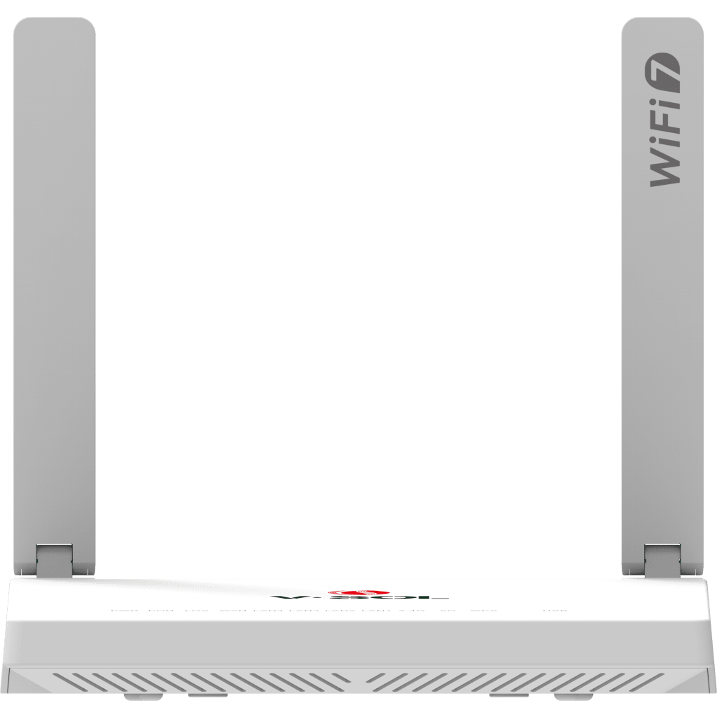 ONU GPON/EPON con Wi-Fi 7 / 1 Puerto 2.5 Gigabits/ 3 Puertos Gigabit / Puerto PON SC/UPC, Hasta 3600 Mbps