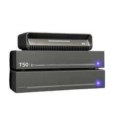 KIT Amplificador T50 y Streamer de Audio Modular MS.1 | PoE + USB-C | HDMI eARC + Óptica + RCA | Bluetooth LE Audio | WiFi | Control4-Crestron-Elan-RTI-URC-Savant-Lutron | AirPlay2-GoogleCast-SpotifyConnect