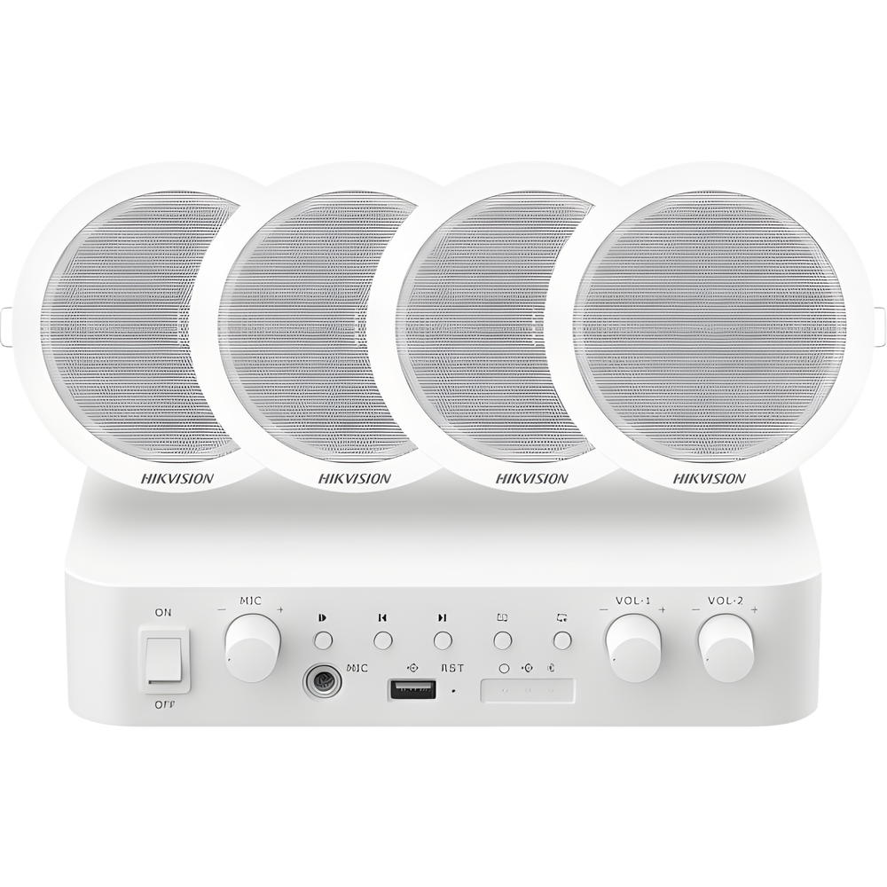 Kit de Audio | Amplificador con bluetooth | 4 altavoces para plafón |  Música Ambiental