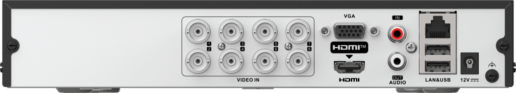 DVR  8 Canales TurboHD + 8 Canales IP / 8 Megapíxel (4K) / Audio Bidireccional / ACUSENSE Lite / 1 Bahía de Disco Duro / H.265+ / Salida en Full HD
