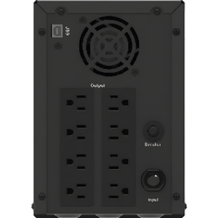 UPS de 3000 VA / 1800 W / Pantalla LCD / Protección Contra Sobrecarga y Descarga / Entrada y Salida 120 VCA / 6 Tomas NEMA 5-15R (Todos con Respaldo)