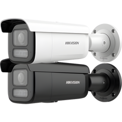 [Dual Light + 2 Micrófonos Integrados] Bala IP 2 Megapixel / Lente Mot. 2.8 a 12 mm / 60 mts Luz Blanca + 60 mts IR / ACUSENSE / Exterior IP67 / IK10 / WDR 120 dB / PoE+  / Alarmas I/O / Micro SD / Metal / IK10 / ACUSEEK