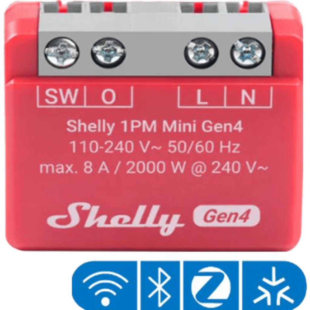 Mini Interruptor inteligente Wi-Fi 2.4 / medición de consumo, /1 canal 8A 110-240 / compatible con asistentes de voz