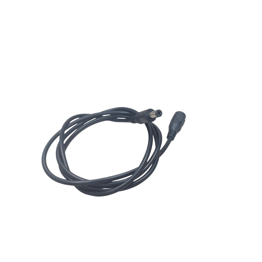 Cable con Conector Macho  ahembra (Pigtail) | Forro negro |  Alimentación para Vcc | Polarizado | Largo 1 metro | Calibre 22AWG.