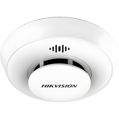 Detector de Humo Interlink con Hub / Doble Tecnología de Sensor de Luz / Alarma Auditiva 85 dB / Batería de Litio 10 Años / Autoverificación / Interconectable 30 Dispositivos / Wi-Fi Hik-Connect