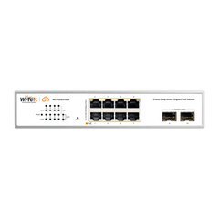 Switch Administrable PoE  / 8 puertos PoE af/at Gigabit /  2 x SFP Gigabit / Administración Cloud Gratuita / Presupuesto 120 W