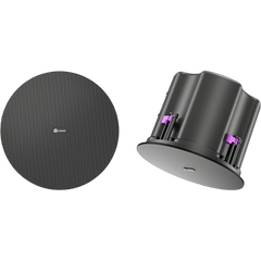 Altavoz de Techo 6.5 in (165 mm) | PoE++ PoE+ PoE Auto-negociado | Dante | Amplificador, DSP y Mezclador Integrados | Mezcla de Dos Canales | EQ Paramétrico | Filtros Pasa Altos y Pasa Bajos | SPL Máximo 105 dB | UL2043 Plenum | UL1480A | R