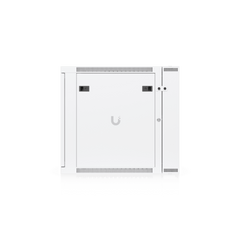UACC Rack Cabinet 12U (600 x 703 mm) - Gabinete Cerrado para Montaje en Pared con Puerta Frontal de Vidrio Templado, Puerta Trasera Abatible (Swing-Out) y Paneles Laterales Removibles con Llave