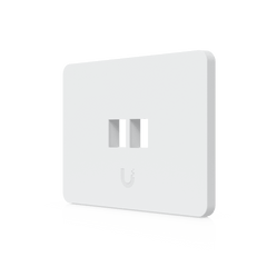 Placa de Pared Horizontal Universal para Keystone de 2 Puertos con Cubierta Pintable, Acabado Personalizable, Paquete con 4 Piezas