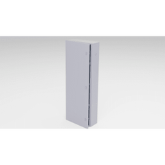 Gabinete para instalación de 4 Baterías , Fabricado en Lámina Galvanizada, Accesorios para poste (No incluidos)