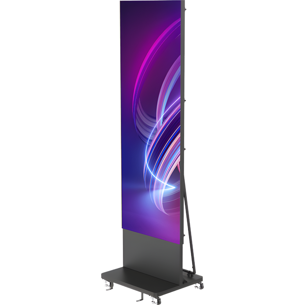 Poster LED de Piso / Pixel Pitch 1.5 mm / Modular (Puede Crecer con Mas Posters) / Case para Transporte / Uso en Interior / Calidad de Video Destacada