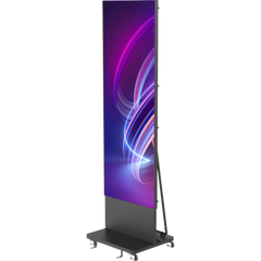 Poster LED de Piso / Pixel Pitch 1.5 mm / Modular (Puede Crecer con Mas Posters) / Case para Transporte / Uso en Interior / Calidad de Video Destacada