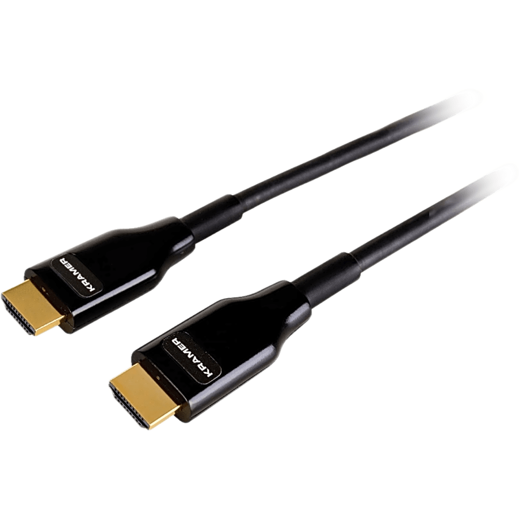Cable Óptico Activo HDMI (AOC) | 4K@60 4:4:4 18 Gbps | Hasta 100 m (328 ft) | Armado con Acero Inoxidable y Kevlar | Alimentación por HDMI | HDCP 2.2 | HDR-10 | Dolby Vision | TPU Negro