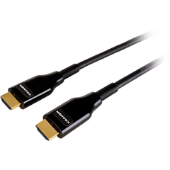 Cable Óptico Activo HDMI (AOC) | 4K@60 4:4:4 18 Gbps | Hasta 100 m (328 ft) | Armado con Acero Inoxidable y Kevlar | Alimentación por HDMI | HDCP 2.2 | HDR-10 | Dolby Vision | TPU Negro