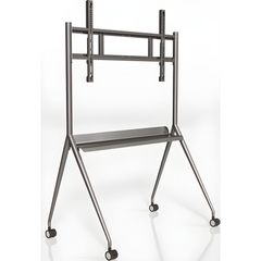 Montaje de Piso Móvil para Pantallas de 55"  hasta 75" / Compatible con VESA / Incluye Soporte para la Pantalla